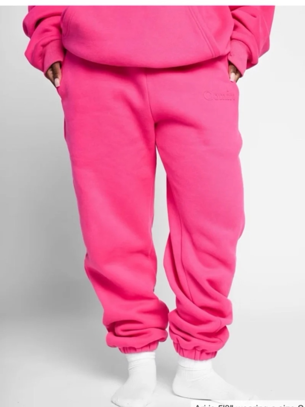 Comfrt Minimalist Sweatpants in Hot Pink size 2XL
